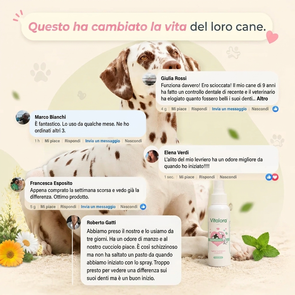 Vitalora™ - Spray per l'Igiene Orale di Cani e Gatti